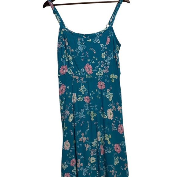 Torrid Teal Floral Dress - Picture 1 of 6